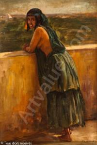laur-marie-yvonne-yo-1879-1943-jeune-marocaine-a-sa-terrasse-4145883